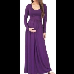 Purple Maternity Dress